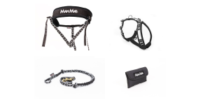 Canicross kit BLack/Silver, harness size S